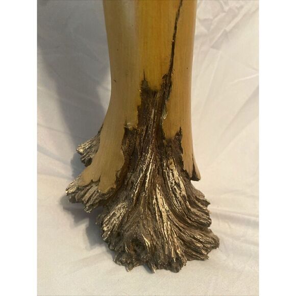 EUC Tree Angel Figurine resin Lily spiritual statue tabletop ‎ 16”x 4” - Picture 3 of 12